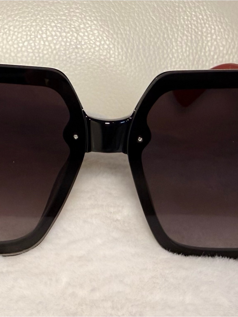 Black Oversized Square Women's Sunglasses